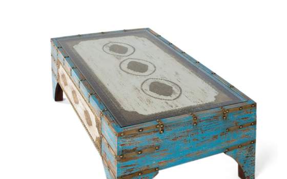 Mesa de Centro 120 Diseño Oriental en Colores Serie Borgala