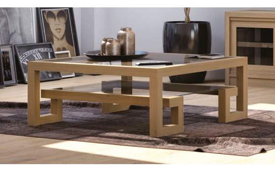 Mesa de Centro 2 Tamaños Cuadro Roble Amkera