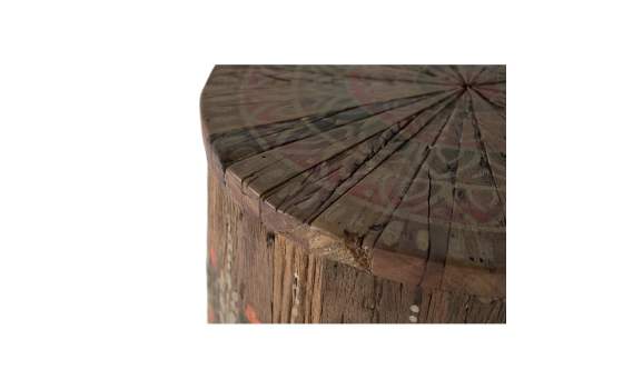 Mesa de Centro 51 cm Madera Reciclada - Serie Agarden