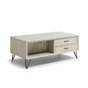 Mesa de Centro Actual Blanco Hueso Serie Muria