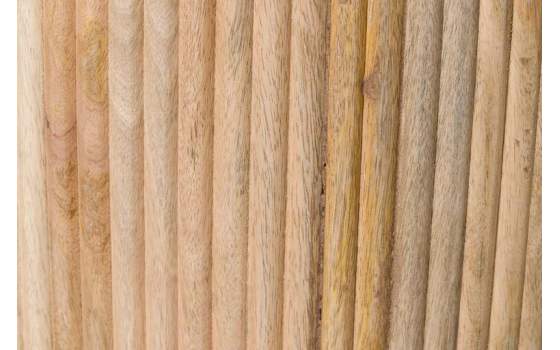 Mesa de Centro Actual Madera Mango y Marmol Serie Tyla