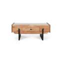 Mesa de Centro Actual Madera Marmol Metal - Serie Alisalt