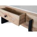 Mesa de Centro Actual Madera Marmol Metal - Serie Alisalt