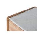 Mesa de Centro Actual Madera Marmol Metal - Serie Alisalt