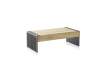 Mesa de Centro Bicolor Diseño Moderno Serie Metallic