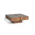 Mesa de Centro Cafetera Madera Acacia Cuadrada Aratany Mesa de Centro Cafetera Madera Acacia Cuadrada Aratany