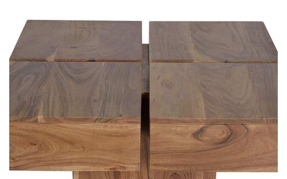 Mesa de Centro Cafetera Madera Acacia Cuadrada Aratany Mesa de Centro Cafetera Madera Acacia Cuadrada Aratany
