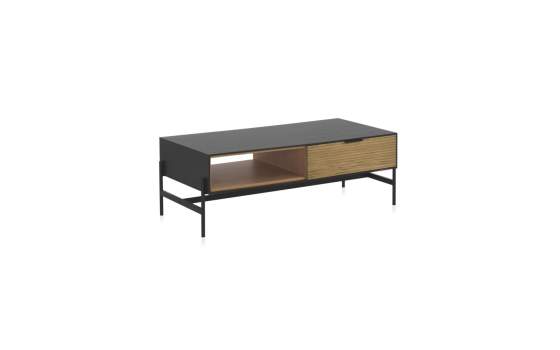 Mesa de Centro Chapada Fresno Negro 1 Cajon Serie Antibre Mesa de Centro Chapada Fresno Negro 1 Cajon Serie Antibre