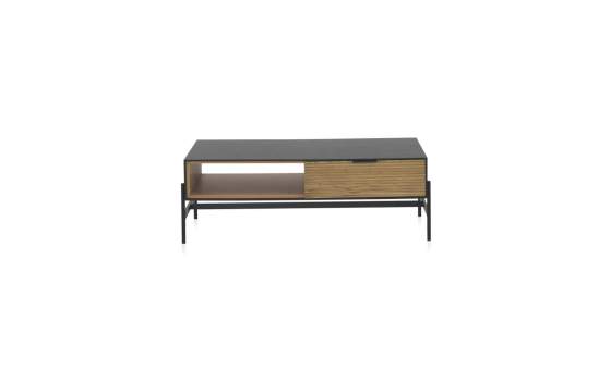 Mesa de Centro Chapada Fresno Negro 1 Cajon Serie Antibre Mesa de Centro Chapada Fresno Negro 1 Cajon Serie Antibre