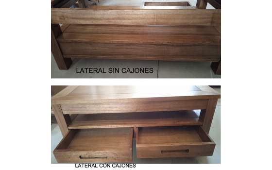 Mesa de Centro Colonial Elevable 110 X 60 Serie Urbant