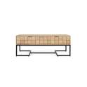 Mesa de Centro con Cajones Madera y Metal Serie Anuarte