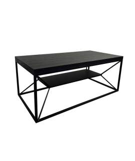 Mesa de Centro con Estante Estilo Industrial Serie Ayesta