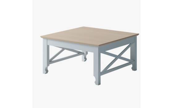 Mesa de Centro Cuadrada Estilo Provenzal Serie Praga