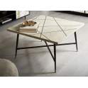 Mesa de Centro Cuadrada Hueso Estilo Contemporaneo Miska