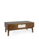 Mesa de Centro Elevable Bicolor Estilo Colonial Artict
