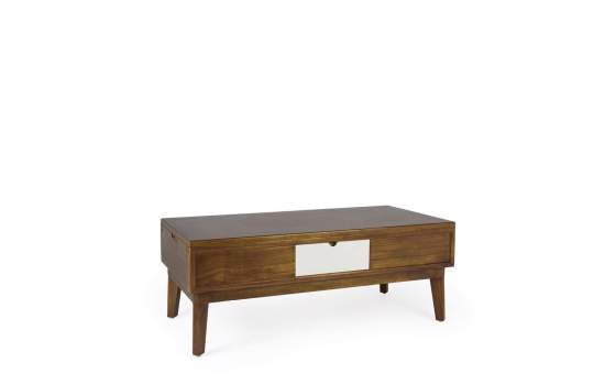 Mesa de Centro Elevable Bicolor Estilo Colonial Artict