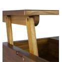 Mesa de Centro Elevable Bicolor Estilo Colonial Artict