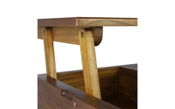 Mesa de Centro Elevable Bicolor Estilo Colonial Artict