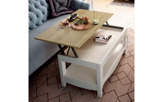 Mesa de Centro Elevable Provenzal Serie Praga