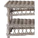 Mesa de Centro en Rattan Gris Glaseado Serie Kubu