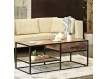 Mesa de Centro Estilo Industrial Madera Acacia y Acero Delhi