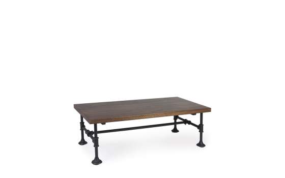 Mesa de Centro Estilo Rustico Industrial Vintage Serie Pipa