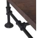 Mesa de Centro Estilo Rustico Industrial Vintage Serie Pipa