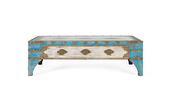 Mesa de Centro Grande Diseño Oriental en Colores Serie Borgala