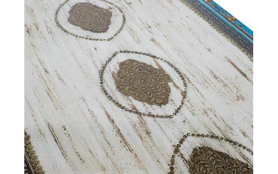 Mesa de Centro Grande Diseño Oriental en Colores Serie Borgala