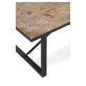Mesa de Centro Industrial Tablas Recicladas y Acero Natens