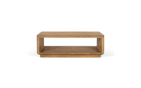 Mesa de Centro Madera Mango con Estante Serie Adyer Mesa de Centro Madera Mango con Estante Serie Adyer