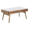 Mesa de Centro Madera Reciclada Tapa Blanca Decape Albost
