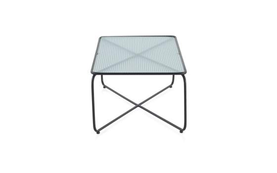 Mesa de Centro Moderna Forja Cristal Serie Ahejat