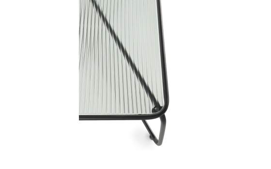 Mesa de Centro Moderna Forja Cristal Serie Ahejat