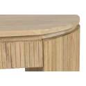 Mesa de Centro Oval Madera Mango Natural Serie Myra