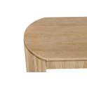 Mesa de Centro Oval Madera Mango Natural Serie Myra