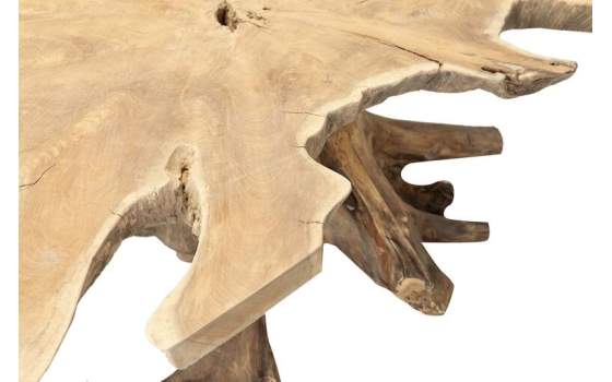 Mesa de Centro Raiz de Teca Grande Rustica Serie Awiot