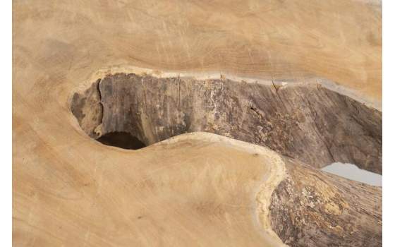 Mesa de Centro Raiz de Teca Grande Rustica Serie Awiot