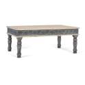 Mesa de Centro Rectangular Estilo Oriental Tallada Serie Aclest