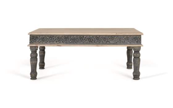 Mesa de Centro Rectangular Estilo Oriental Tallada Serie Aclest