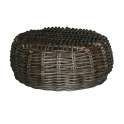 Mesa de Centro Redonda rattan Negro glaseado Arcarna