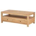 Mesa de Centro Rustica 2 Cajones - Serie Apelby
