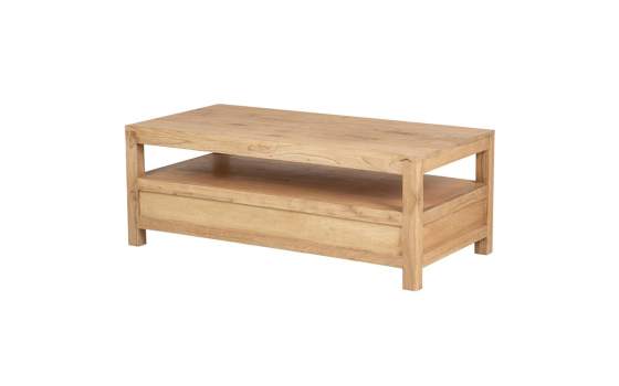 Mesa de Centro Rustica 2 Cajones - Serie Apelby