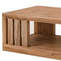 Mesa de Centro Rustica de 120 cm con Revistero - Serie Aravid