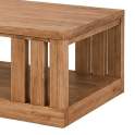 Mesa de Centro Rustica de 120 cm con Revistero - Serie Aravid