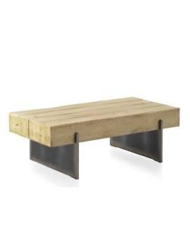 Mesa de Centro Rustica Industrial - Serie Metallic