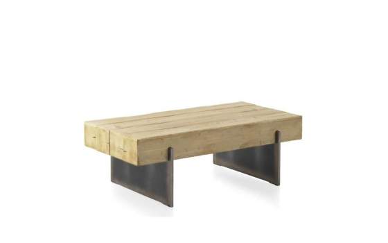 Mesa de Centro Rustica Industrial - Serie Metallic