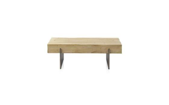 Mesa de Centro Rustica Industrial - Serie Metallic