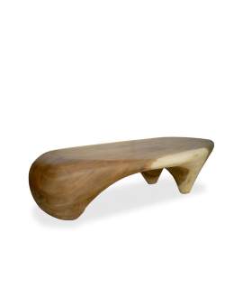 Mesa de Centro Rustica Madera Maciza de Suar - Serie Asley