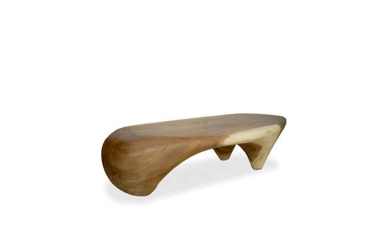 Mesa de Centro Rustica Madera Maciza de Suar - Serie Asley
